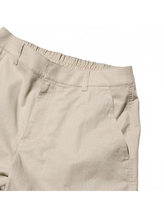 Uniqlo Linen Cotton Tapered Pants NWT Beige XS - Picture 5 of 9